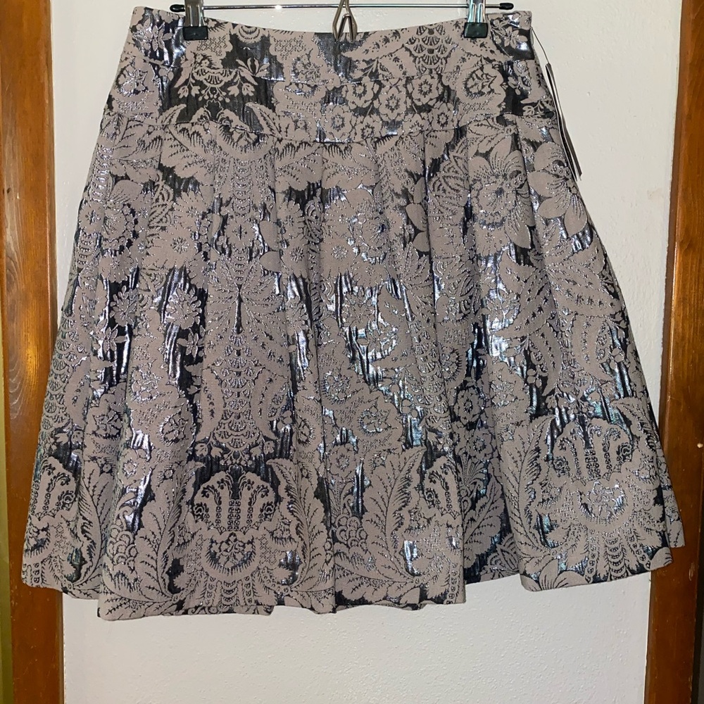Victor Alfaro Gray and Black Skirt